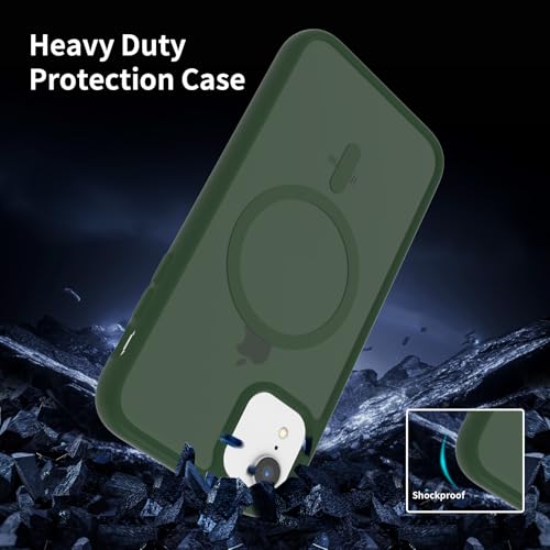 XNXA for iPhone XR Case Magnetic, [Compatible with Magsafe] Frosted 6.1-Inch Slim Fit Heavy Duty Protection Wireless Charging Skin-Feel Shockproof Anti-Slip Protective Phone Cover, Green by XNXA - Used condition - Image 4