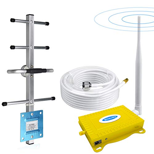 Cell Phone Signal Booster Cell Booster for Home (Yellow)