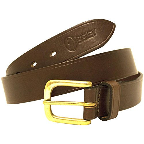 Bisley Plain Leather Belt Medium Brown