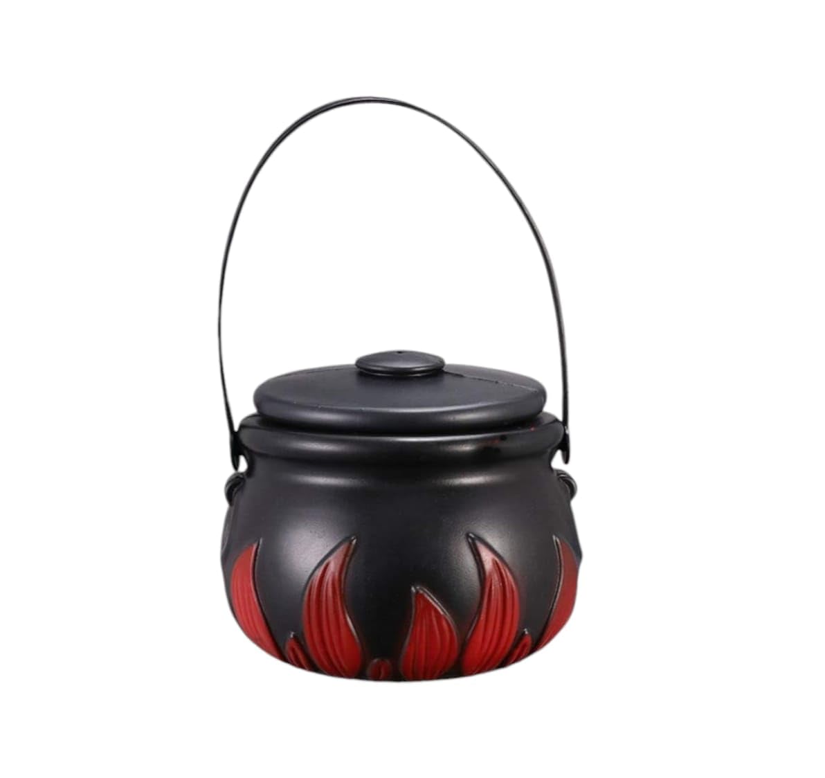 FAM Halloween Candy Bucket Plastic Witch Cauldron Handheld Candy Jar Trick or Basket Portable Party Candy Jar - Witch Bucket With Lid