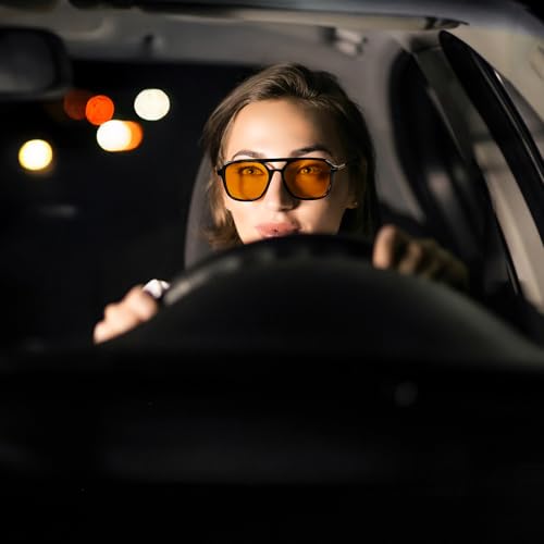 FEISEDY Retro Aviator Polarized Sunglasses for Women Men, Trendy Rectangle Womens Mens Sun Glasses3