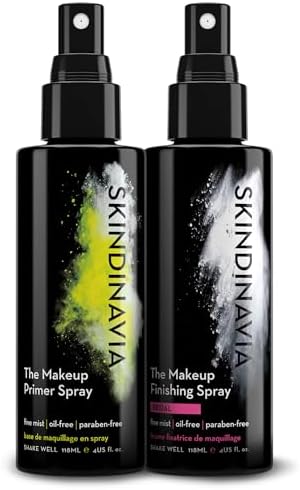Skindinavia Makeup Primer + Makeup Finishing Spray Bridal, Hydrating Spray