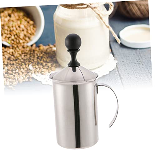 Zerodeko Espumante De Aço Inoxidável 3 Peças Espuma Portátil Bomba Manual Espumador Manual Cappuccin