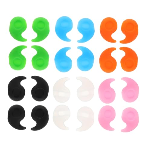 BESTYASH 12 Pairs Anti-Slip Eyeglass Ear Grips Silicone Glasses Temple Grips Comfortable Ear Cushions for Sports