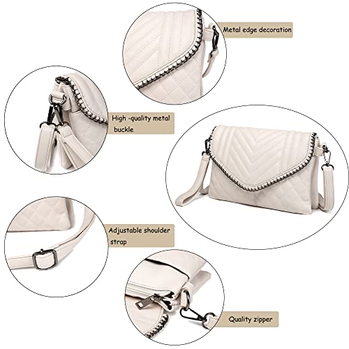 Makukke Crossbody Bags For Women Small Clutch Purses Quilted Satchels Lightweight Handbags Shoulder Bag (Black#2) #TOP3
