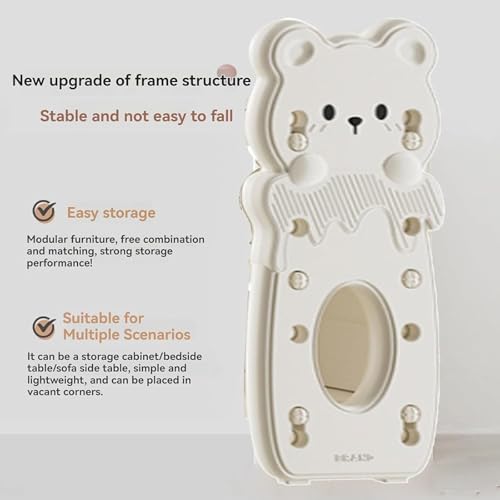 بيونتي منظم تخزين العاب الاطفال، صناديق العاب كبيرة للاطفال، صناديق تخزين قابلة للازالة للاطفال، رف تخزين العاب الاطفال، منظم صندوق العاب لغرفة لعب الاطفال (ابيض-ايه)