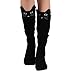 OVERMAL Womens Cat Catoon Socks Long Socks Over Knee High Sock (Black)