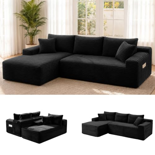 95" Modular Sectional Sofa, Boneless Chaise L-Shaped Couch for Living Room - image 1