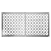 Tjernlund 950-8304 Underaire Steel Crawl Space Vent, Steel Diamond Pattern, 18