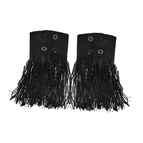 Holibanna Fashionable Women's Wrist Cuff Bracelet Lolita Accessories Tassel Cuff Detachable Fake Sleeves Bridal Prom Gloves Wide Appeal