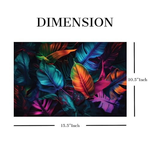 Image of Laptop Skin Stickers HD Quality Sticker for Laptops Upto 15.6 inch (Dustproof|Waterproof|Scratchproof|Reusable) - BE FLRSCNT Leaf