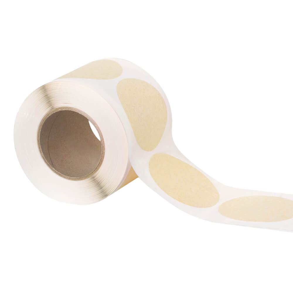 Bodenmarkierungspunkte, strapazierfähig, gelb, Ø 9 cm, 340/Rolle aus Folie, Art.-Nr. 30967 | Bodenmarkierungspunkte | Aufkleber Punkte