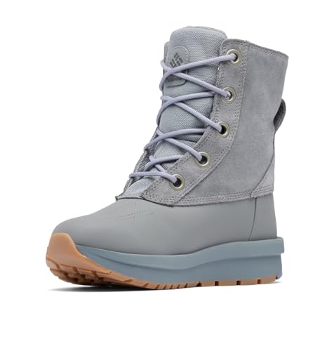Columbia Womens Moritza Shield Omni-Heat Insulated Snow Boot, Titanium Grey Steel/New Moon, 9.5