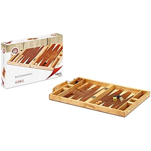 Juego de Backgammon de Madera Natural Cayro + 8 Años Cover