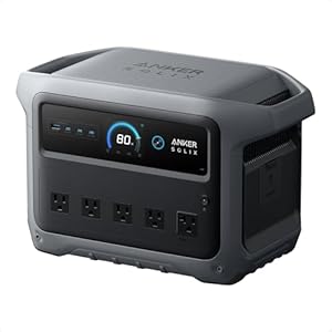 Anker SOLIX C1000 Gen 2 Portable Power Station, 2,000W (Peak 3,000W) Solar Generator, Full Charge in 49 Min, 1,024Wh LiFePO4 Battery for Home Backup, Power Outages, and Camping (Optional Solar Panel)