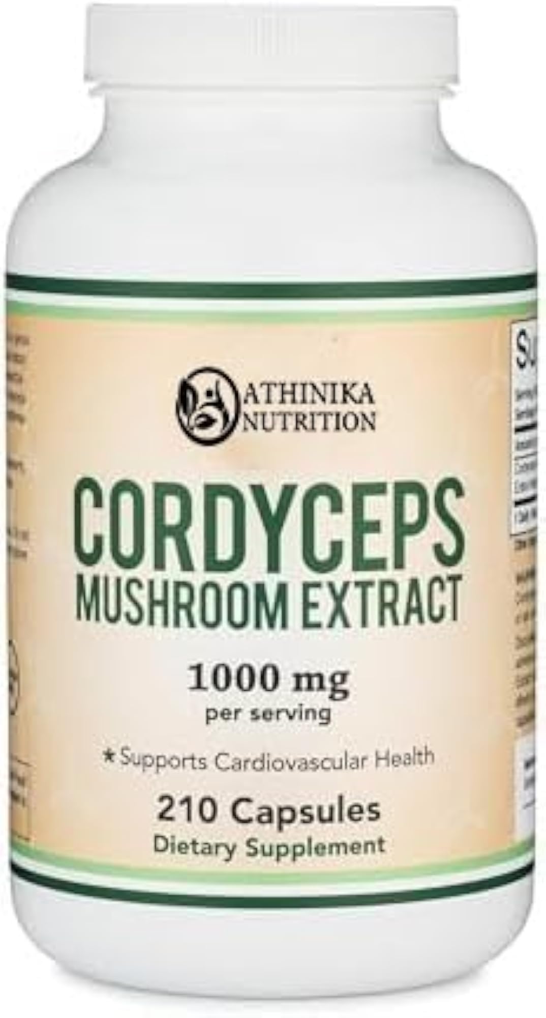 Cordyceps Capsules 210 Count, Energy and Vitality