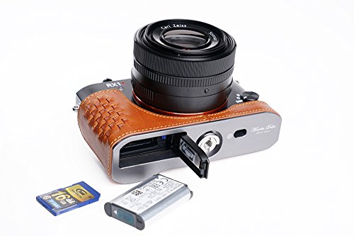 Sony Rx1R Ii Case, Bolinus Handmade Genuine Real Leather Half Camera Case Bag Cover For Sony Rx1Rii Rx1R2 Rx1R Ii Bottom Opening Version -Brown #TOP1