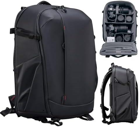 UURig ULANZI BP09 Traker Camera Backpack • 22L • Versatile Camera Travel Bag • Quick Access • Well Organized Professional Photography Storage • Shoulder Backpack • for Sony/Nikon DSLR Cameras