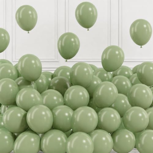 Image of Togvu Sage Green Balloons, 50Pack 5 Inch Small Mini Light Green Balloons