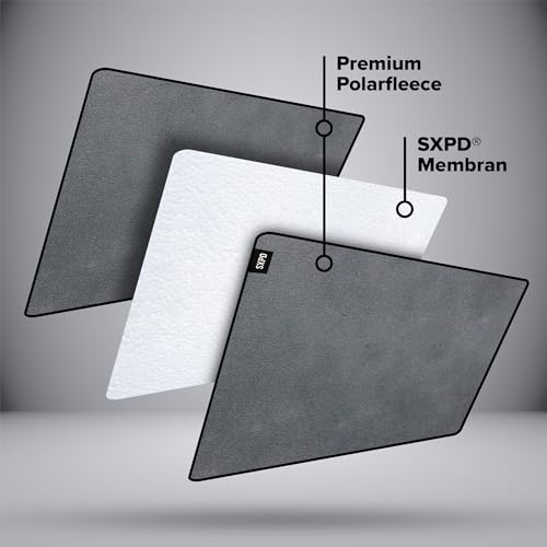 SXPD® - Die Sexdecke - Das Original | grau 200x200cm | wasserdichte Liebesdecke aus weichem Polarfleece | Matratzenauflage - waschbar, saugstark und nachhaltig | Oeko-TEX® Standard 100