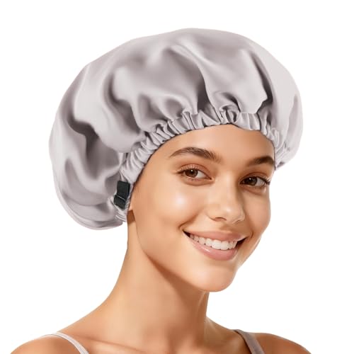 Zixsavk Adjustable Silk-Satin Bonnet