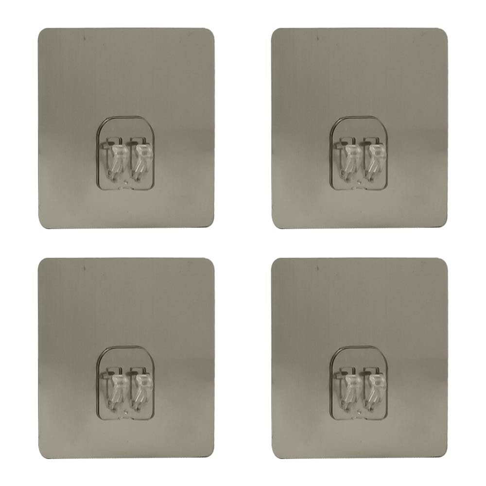 HYDERON Magic Adhesive Sticker for Bathroom Self Corner Shelves Pack of 4 Pcs (Size- 8x8 cm) (B091TSKPB9) Amazon Price History, Amazon Price Tracker