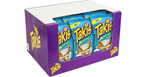Takis Buckin Ranch Tortilla Chips würziges Ranch nicht scharf mexikanischer Mais-Snack Vorteilspack 18 x 100g