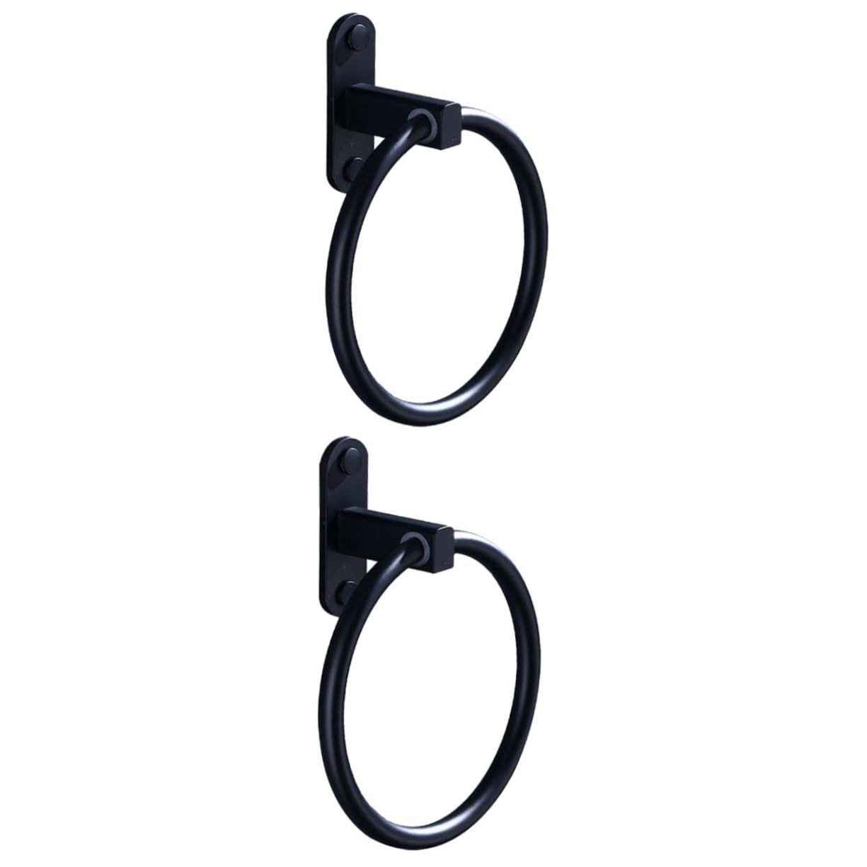 Housoutil 2 Toalleros Elegantes Sin Perforaciones De Aluminio Redondos para Una Sola Barra