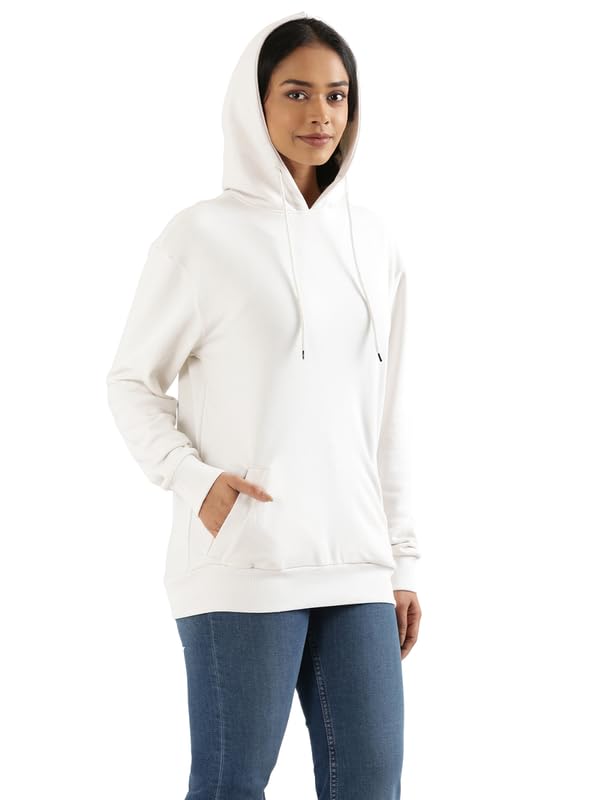 Image of SAADAA Unisex Pullover Fleece Hoodie for Men & Women | 100% Cotton Top Surface | Fleece Inner | Casual Fit | 2 Pockets | Winter Wear