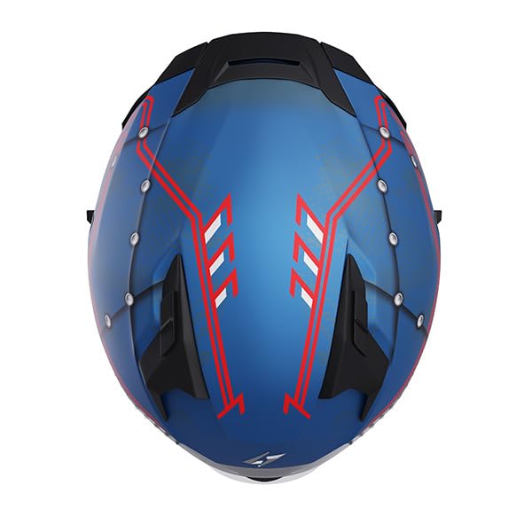Kask integralny STORMER Blaster Maverik Blue, ECE 22.06, z Pinlockiem 30, blendą przeciwsłoneczną i przystosowaniem do montażu systemu Bluetooth