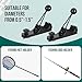 Hikeen Kayak Paddle Holder, Fishing Net Fishing Rod Holder, Track Mount Accessories for Canoe, Paddle Board