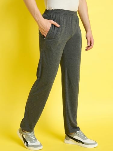 Image of bearbrother Men's Regular Fit Solid Trackpants