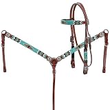 Showman Beaded Teal, Gold & Black Set