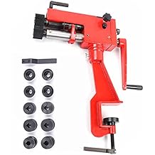 22-Gauge 7 Sheet Metal Bead Roller Machine Steel Bender, w/ 6 Dies Kit Professional Sheet Metal Forming and Steel Bender Rotary Steel Bending Bender Manual Tool Low Carbon USA STOCK
