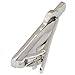 Dannyshi Men Tie Clip 2.1 Inch Silver plated Stainless 26 Letters A-Z + Gift Box (Silver-B)