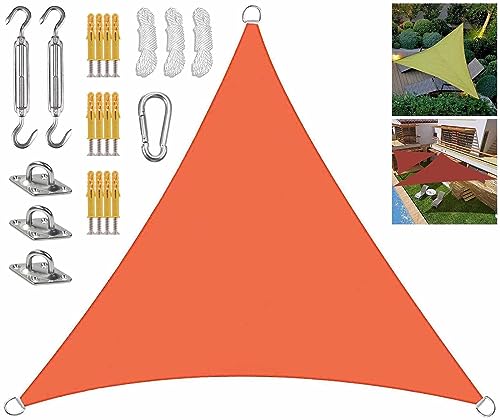 Voile d'ombrage anti-UV avec kit de fixation pour terrasse