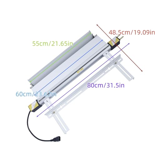 BOZHENYULEI 24"(600mm) Plastic Acrylic Bending Machine, 110v Acrylic Heat Bending Machine with Bracket Angle Adjustment PVC Bender, Acrylic Pvc Bending Machine Glassiness Bender 1mm-6mm Thickness by BOZHENYULEI - Image 3