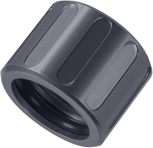 Vista 121 de NDZ Performance Protector de rosca de barril de 1/2x28 pulgadas de aluminio anodizado y acero inoxidable Cerakote o PVD con junta tórica, fabricado