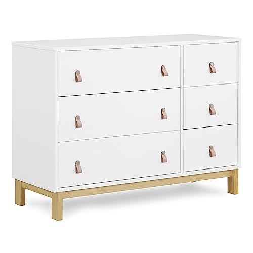 GAP babyGap Legacy 6 Drawer Dresser with Leather Pulls and Interlocking Drawers - Greenguard Gold...