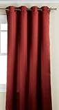 Fiber Content: 100% Polyester Editex Home Textiles Caroline Window Panel, 55 by 84-Inch, Burgundy