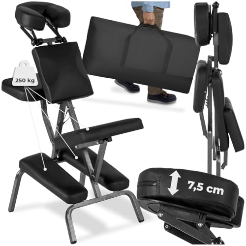 TecTake Silla de Masaje Fisioterapia rehabilitacion sillón de Tratamiento Tattoo