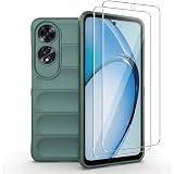 Cover per Oppo A60 4G + [2 Pezzi] Vetro Temperato, Weideworld Custodia Robusta per Armature Cover in Silicone Antiurto Morbido per Oppo A60 4G, Blu