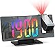 OQIMAX Projektionswecker, 7,8 RGB Wecker Digital mit Projektion 180 °, Spiegelwecker mit Temperaturanzeige, Digitaluhr mit Snooze, Datum, 3 Helligkeit, 12/24H Anzeige, für Schlafzimmer Büro