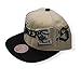 Los Angeles Lakers Mitchell & Ness NBA Hype Type Snapback Cap Hat Cream Crown Black Visor Team Color Logo
