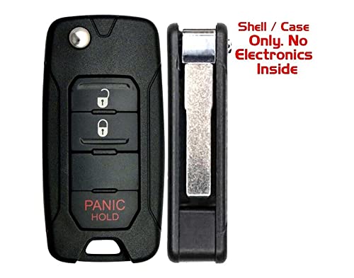 Coque de clé Jeep Renegade boîtier de remplacement sans électronique