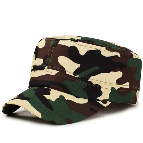 HunterBee 12Pcs Military Decorations Cap Kids Birthday Adults Army Party Hat,Bulk Camo Costume Favor