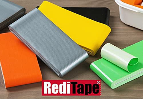 Reditape Travel Size Duct Tape Colors 2-Pack (Silver & Neon Green) - Pocket Size Flat Mini Roll - For Repairs Outdoors Emergency Crafts - 1.88 Inch X 5 Yards Per Pack #TOP4