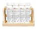 Saunaaufguss/Saunaduft Set 'Klassiker' mit 4 x 125 ml Fl. und Wandregal