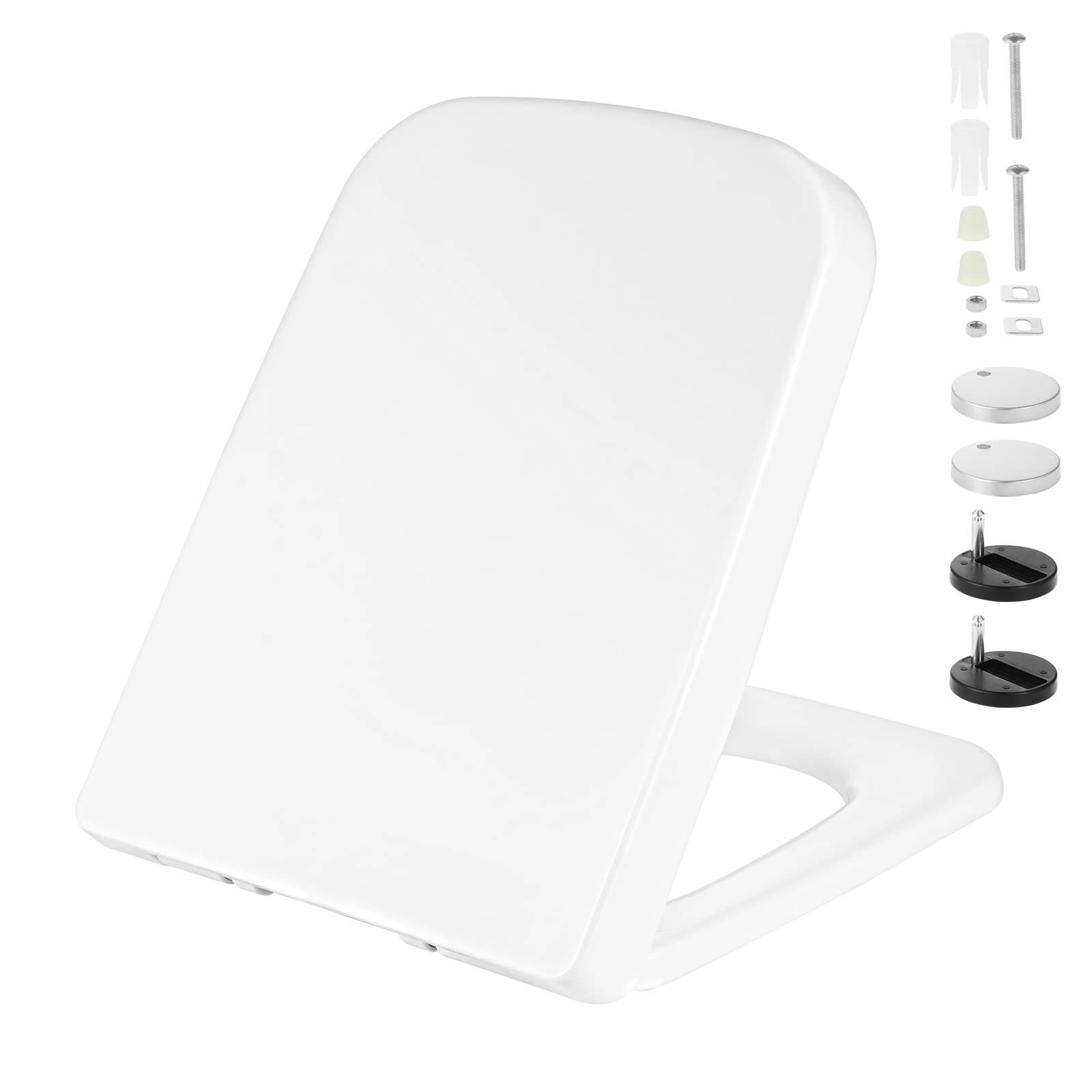 Buy Kinsinder White Soft Close Toilet Seat, Toilet Seats with Slow