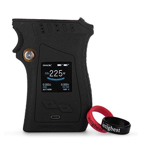 Smok Mag Kit Silikon Hülle Cover Shield Wrap Skin für Rechtshänder SMOK Mag 225W Mod (Black)